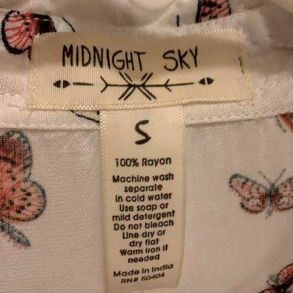 Midnight Sky Cold Shoulder Butterfly Long Sleeve S - Picture 5 of 5
